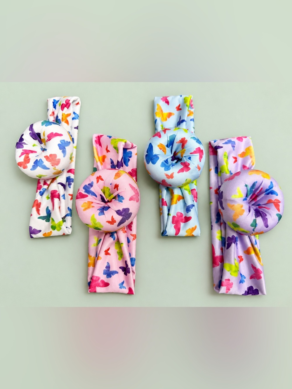 Butterfly Print Baby & Toddler Headbands | Set of 4 NEW